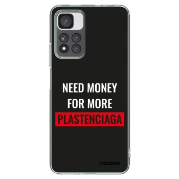 Picasee silikonový průhledný obal pro Xiaomi Redmi Note 11 Pro+ 5G - More PLASTENCIAGA