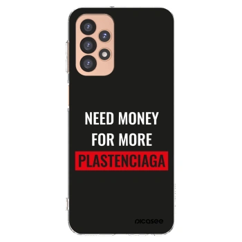 Picasee silikonový průhledný obal pro Samsung Galaxy A23 A236B 5G - More PLASTENCIAGA