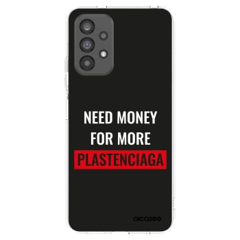 Picasee silikonový průhledný obal pro Samsung Galaxy A73 5G - More PLASTENCIAGA
