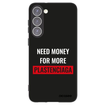 Picasee silikonový černý obal pro Samsung Galaxy S23+ 5G - More PLASTENCIAGA