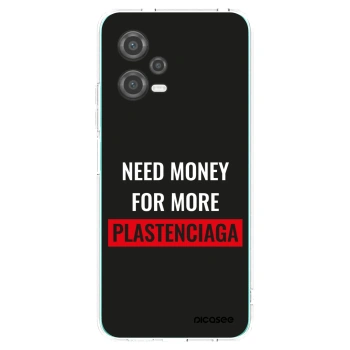 Picasee silikonový průhledný obal pro Xiaomi Poco X5 - More PLASTENCIAGA