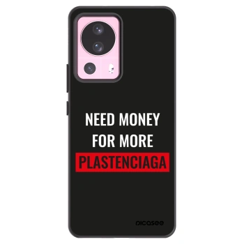 Picasee silikonový černý obal pro Xiaomi 13 Lite - More PLASTENCIAGA