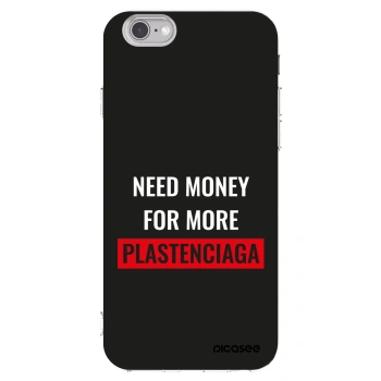 Picasee silikonový průhledný obal pro Apple iPhone 6/6S - More PLASTENCIAGA