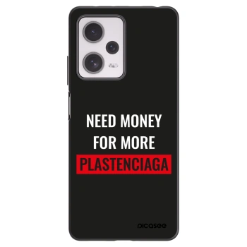 Picasee silikonový černý obal pro Xiaomi Redmi Note 12 Pro+ 5G - More PLASTENCIAGA