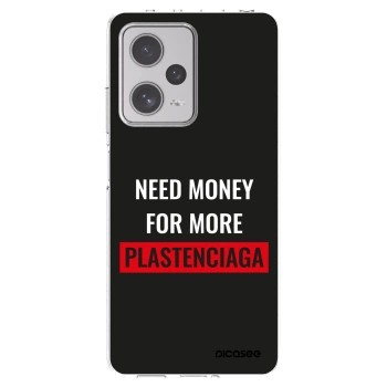 Picasee silikonový průhledný obal pro Xiaomi Redmi Note 12 Pro+ 5G - More PLASTENCIAGA