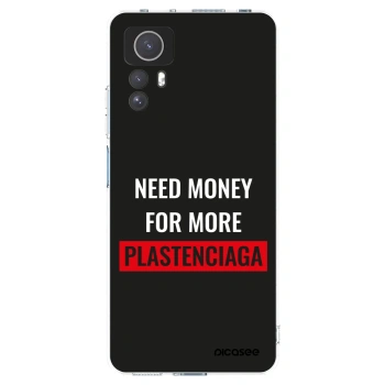 Picasee silikonový průhledný obal pro Xiaomi Redmi Note 12S - More PLASTENCIAGA