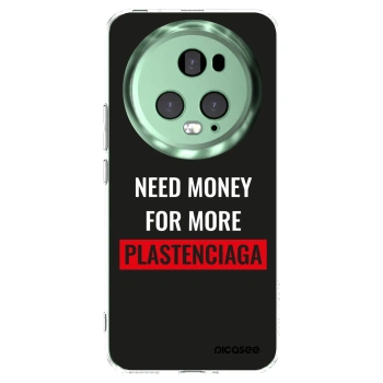 Picasee silikonový průhledný obal pro Honor Magic5 Pro - More PLASTENCIAGA