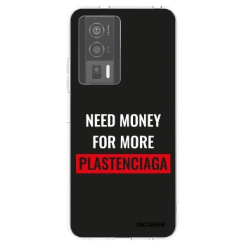 Picasee silikonový průhledný obal pro Xiaomi Poco F5 Pro 5G - More PLASTENCIAGA