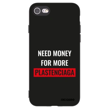 Picasee silikonový černý obal pro Apple iPhone 7 - More PLASTENCIAGA