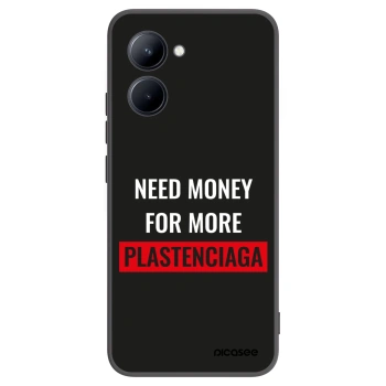 Picasee silikonový černý obal pro Realme C33 (2023) - More PLASTENCIAGA