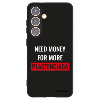Picasee silikonový černý obal pro Samsung Galaxy S24 S921B 5G - More PLASTENCIAGA