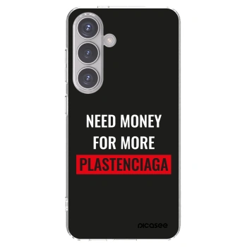 Picasee silikonový průhledný obal pro Samsung Galaxy S24 S921B 5G - More PLASTENCIAGA