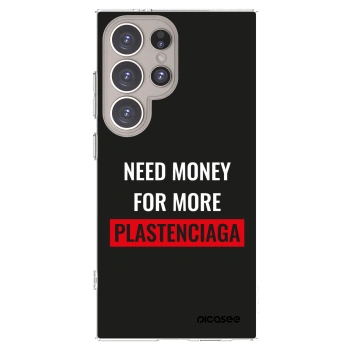 Picasee silikonový průhledný obal pro Samsung Galaxy S24 Ultra S928B 5G - More PLASTENCIAGA