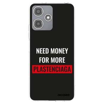 Picasee silikonový průhledný obal pro Xiaomi Redmi 12 5G - More PLASTENCIAGA