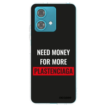 Picasee silikonový průhledný obal pro Motorola Edge 40 Neo - More PLASTENCIAGA