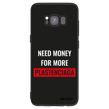 Picasee silikonový černý obal pro Samsung Galaxy S8 G950F - More PLASTENCIAGA