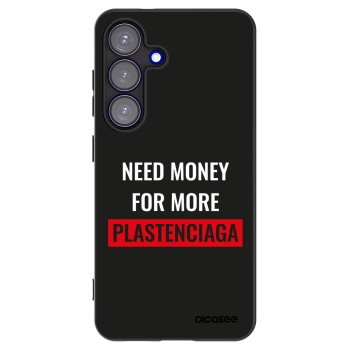 Picasee silikonový černý obal pro Samsung Galaxy S25 5G - More PLASTENCIAGA