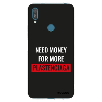 Picasee silikonový průhledný obal pro Huawei Y7 2019 - More PLASTENCIAGA