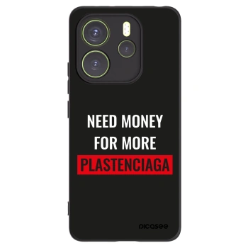 Picasee silikonový černý obal pro Xiaomi Redmi Note 14 4G - More PLASTENCIAGA