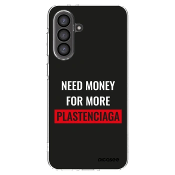 Picasee silikonový průhledný obal pro Samsung Galaxy A56 5G A566B - More PLASTENCIAGA