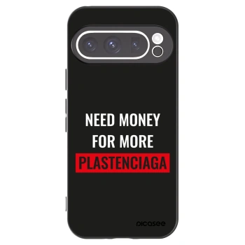 Picasee silikonový černý obal pro Google Pixel 9 Pro - More PLASTENCIAGA