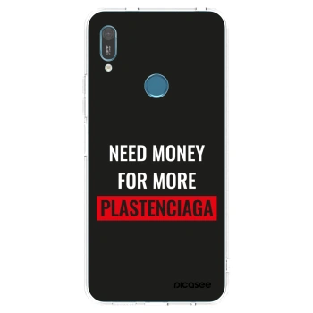 Picasee silikonový průhledný obal pro Huawei Y6 2019 - More PLASTENCIAGA