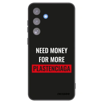 Picasee silikonový černý obal pro Samsung Galaxy S25 FE 5G - More PLASTENCIAGA