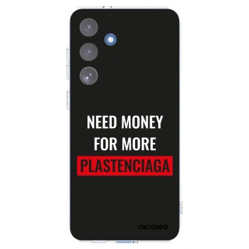 Picasee silikonový průhledný obal pro Samsung Galaxy S25 FE 5G - More PLASTENCIAGA