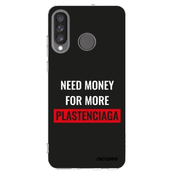 Picasee silikonový průhledný obal pro Huawei P30 Lite - More PLASTENCIAGA