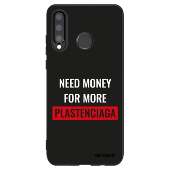 Picasee silikonový černý obal pro Huawei P30 Lite - More PLASTENCIAGA