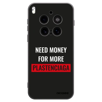 Picasee silikonový černý obal pro Vivo X300 Pro - More PLASTENCIAGA