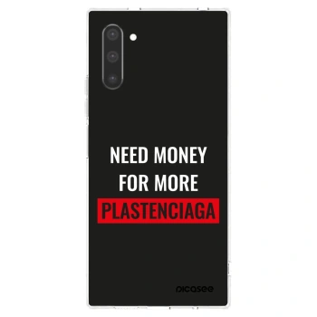 Picasee silikonový průhledný obal pro Samsung Galaxy Note 10 N970F - More PLASTENCIAGA