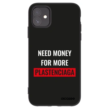 Picasee silikonový černý obal pro Apple iPhone 11 - More PLASTENCIAGA