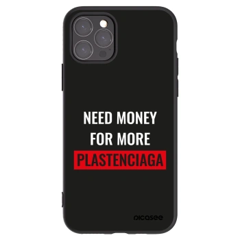 Picasee silikonový černý obal pro Apple iPhone 11 Pro - More PLASTENCIAGA