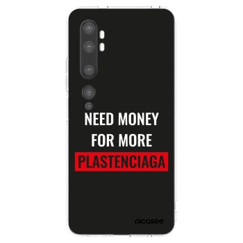 Picasee silikonový průhledný obal pro Xiaomi Mi Note 10 (Pro) - More PLASTENCIAGA
