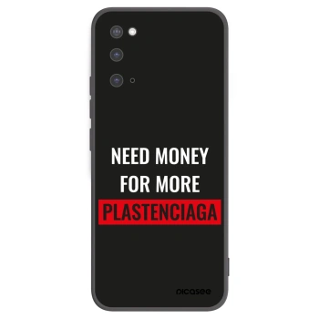 Picasee silikonový černý obal pro Samsung Galaxy S20 G980F - More PLASTENCIAGA