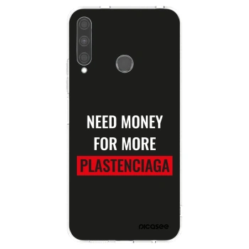 Picasee silikonový průhledný obal pro Huawei P40 Lite E - More PLASTENCIAGA