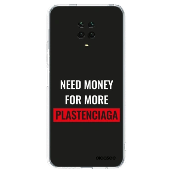 Picasee silikonový průhledný obal pro Xiaomi Redmi Note 9 Pro - More PLASTENCIAGA