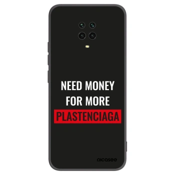 Picasee silikonový černý obal pro Xiaomi Redmi Note 9 Pro - More PLASTENCIAGA