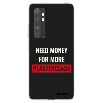 Picasee silikonový průhledný obal pro Xiaomi Mi Note 10 Lite - More PLASTENCIAGA