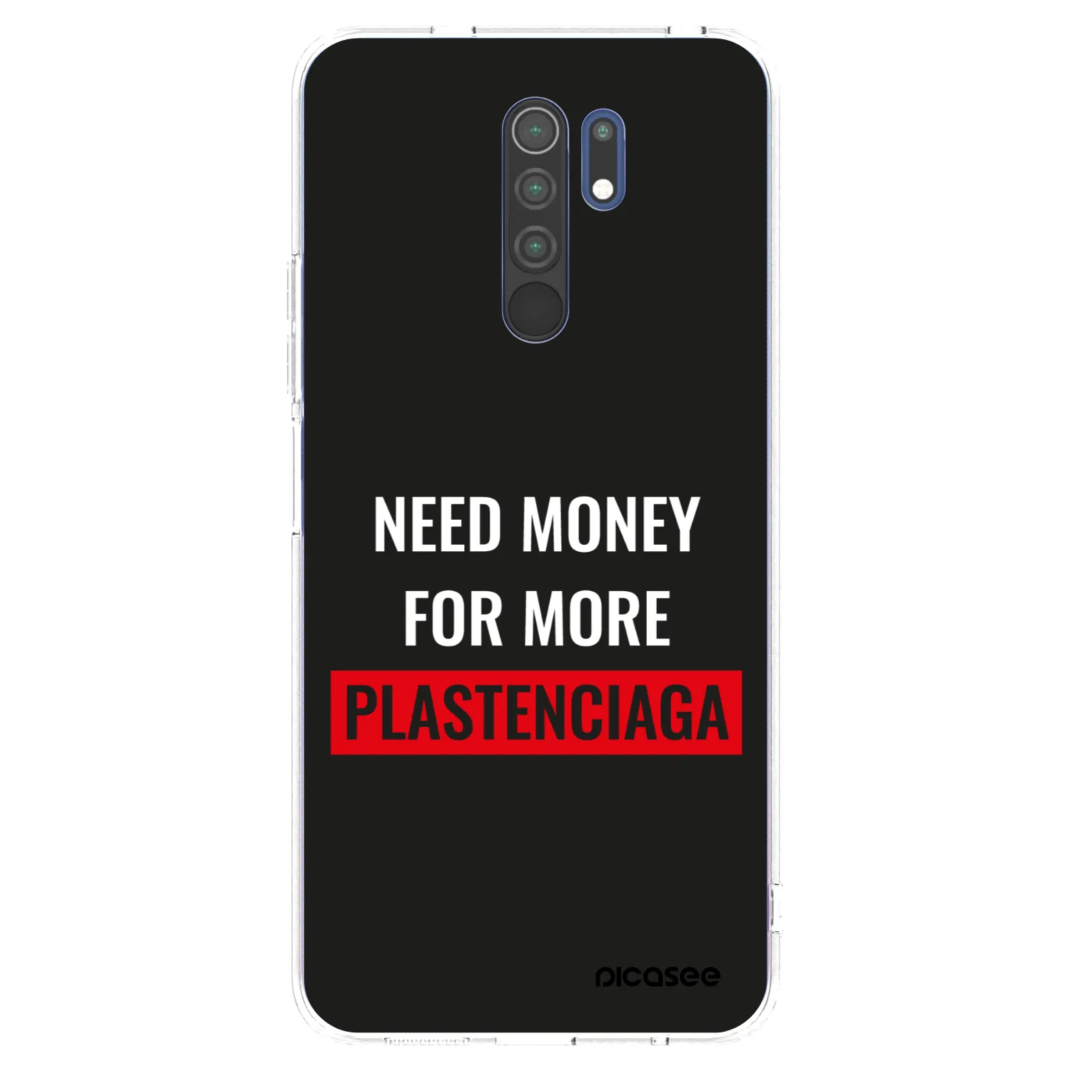 Picasee silikonový průhledný obal pro Xiaomi Redmi 9 - More PLASTENCIAGA