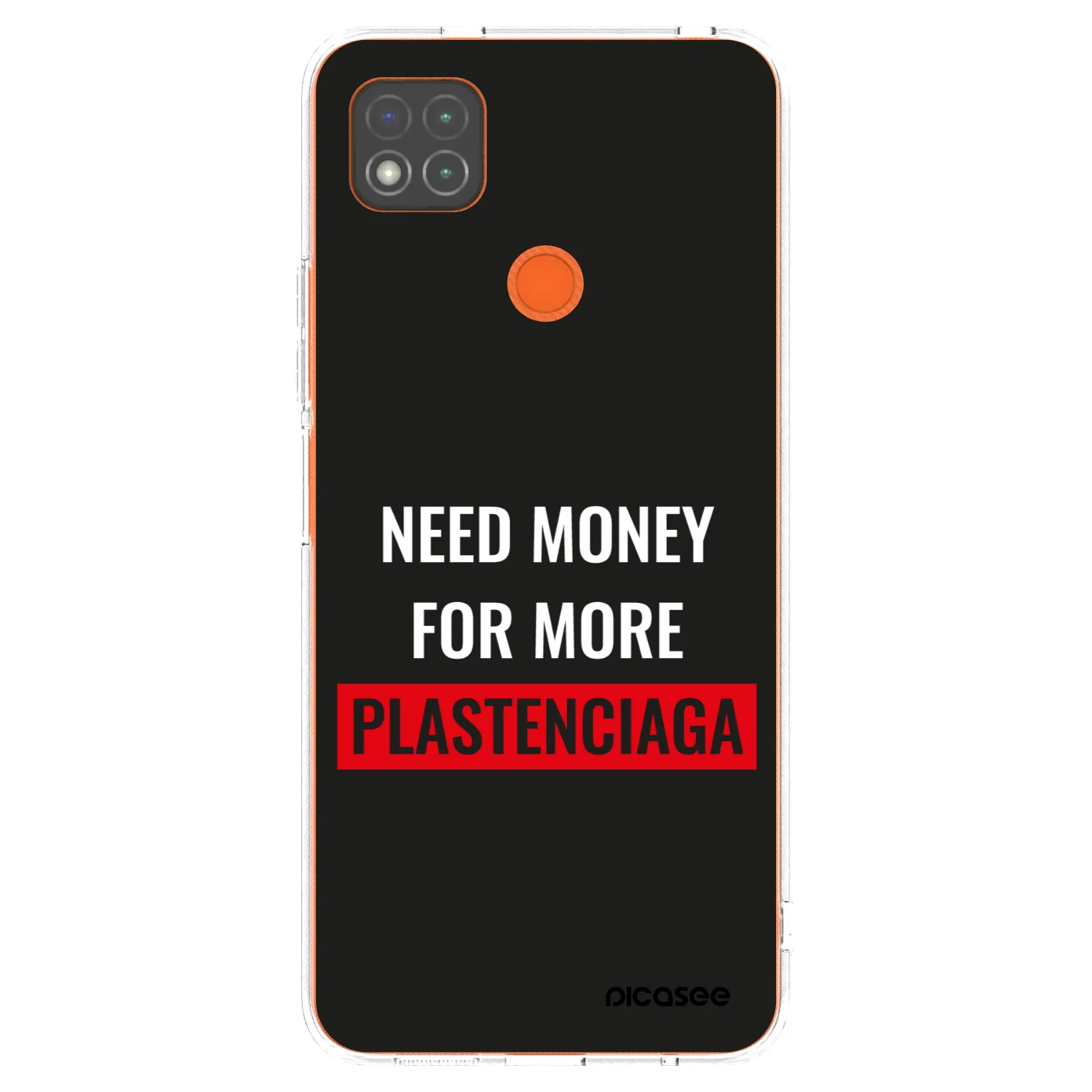 Picasee silikonový průhledný obal pro Xiaomi Redmi 9C - More PLASTENCIAGA
