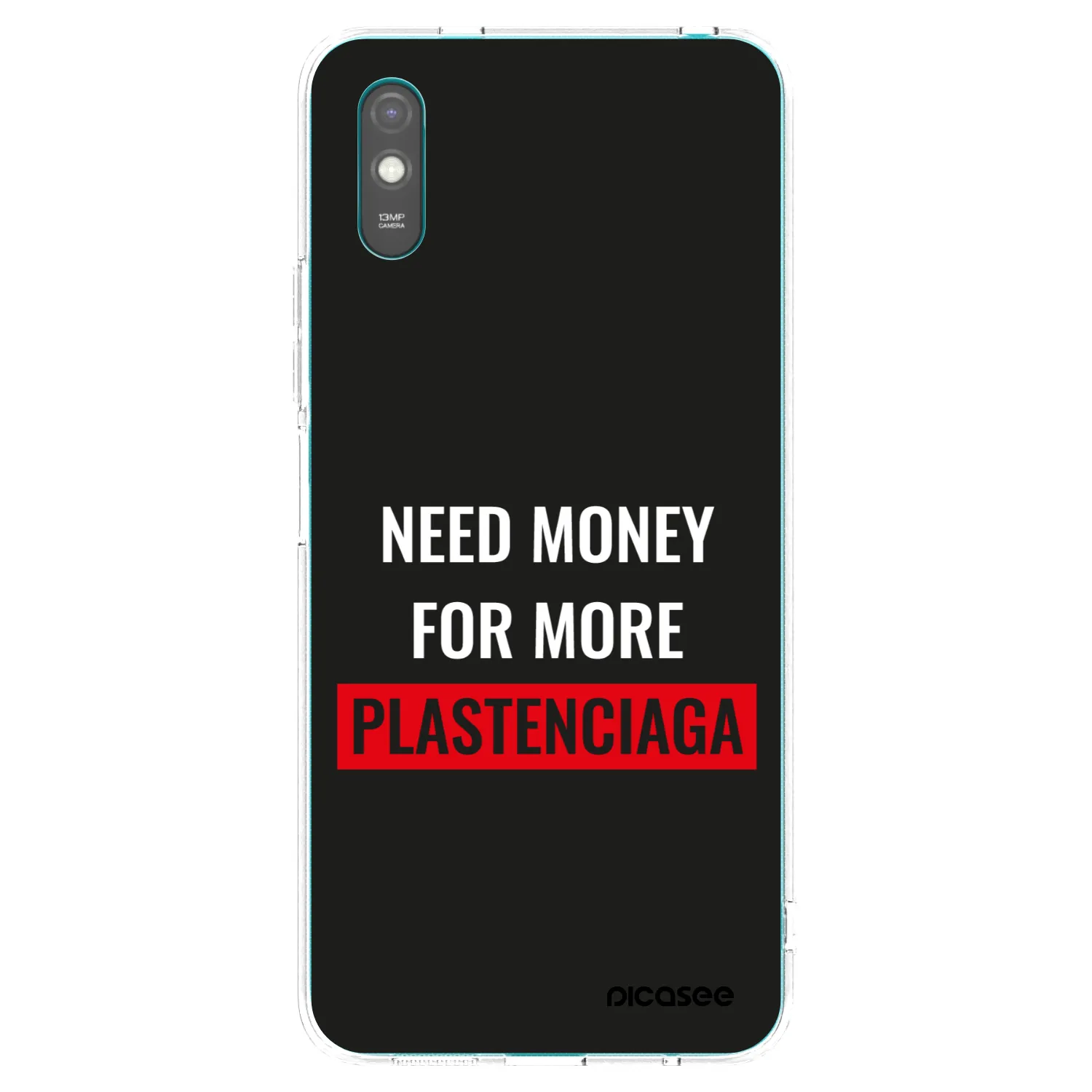 Picasee silikonový průhledný obal pro Xiaomi Redmi 9A - More PLASTENCIAGA