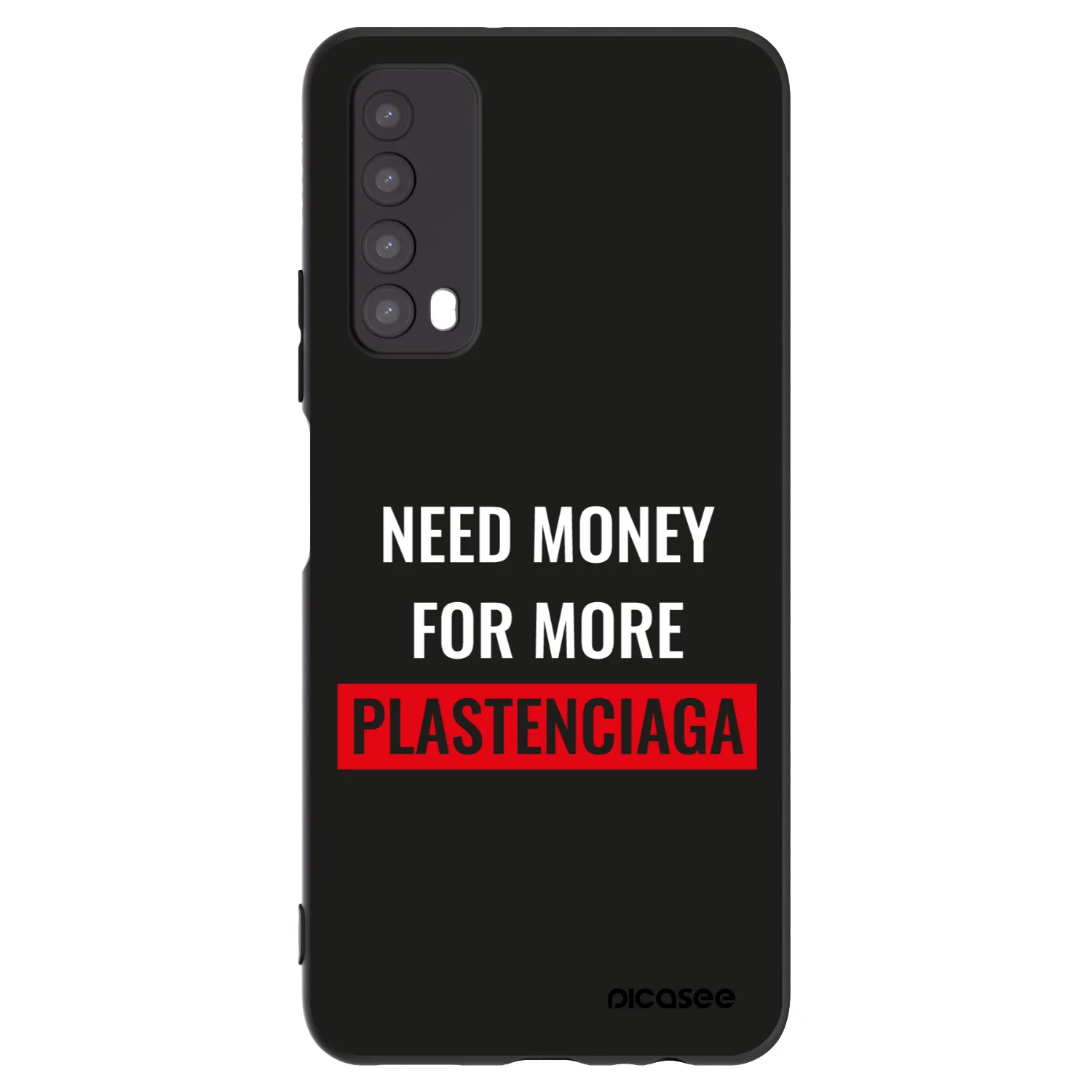 Picasee silikonový černý obal pro Huawei P Smart 2021 - More PLASTENCIAGA