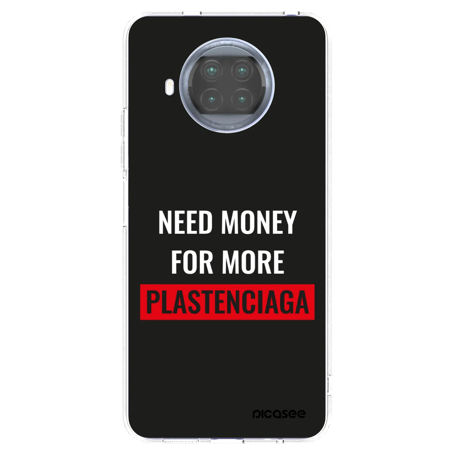 Picasee silikonový průhledný obal pro Xiaomi Mi 10T Lite - More PLASTENCIAGA