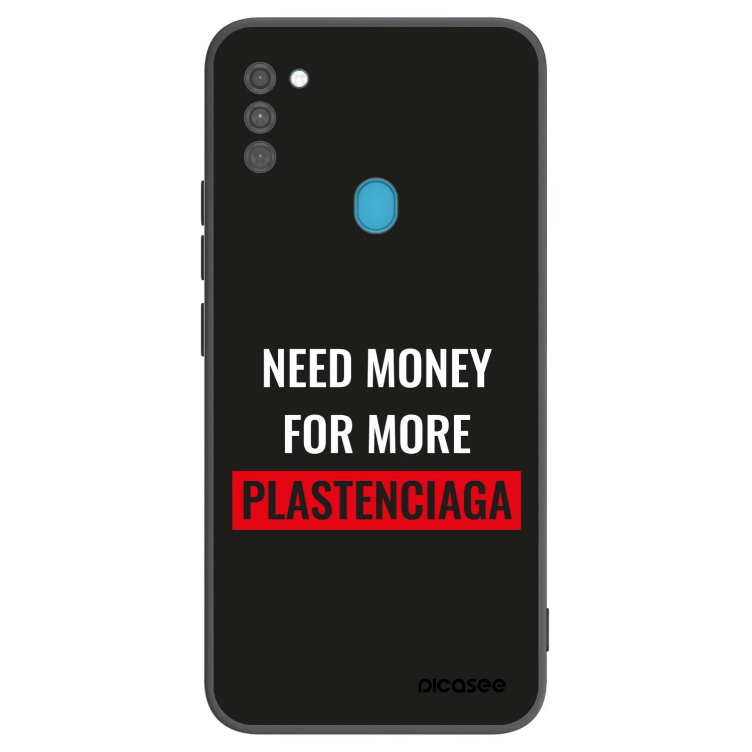Picasee silikonový černý obal pro Samsung Galaxy M11 - More PLASTENCIAGA