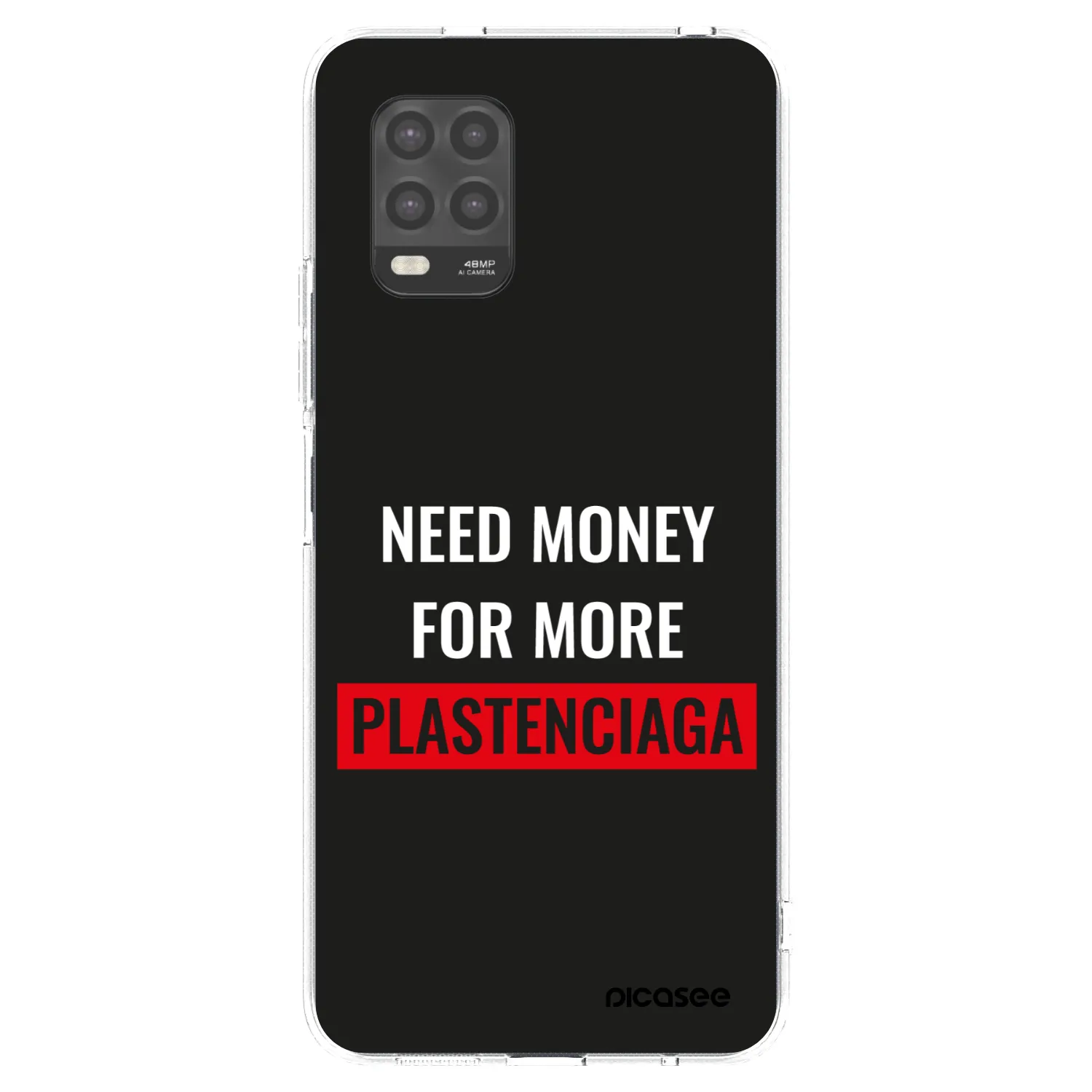 Picasee silikonový průhledný obal pro Xiaomi Mi 10 Lite - More PLASTENCIAGA