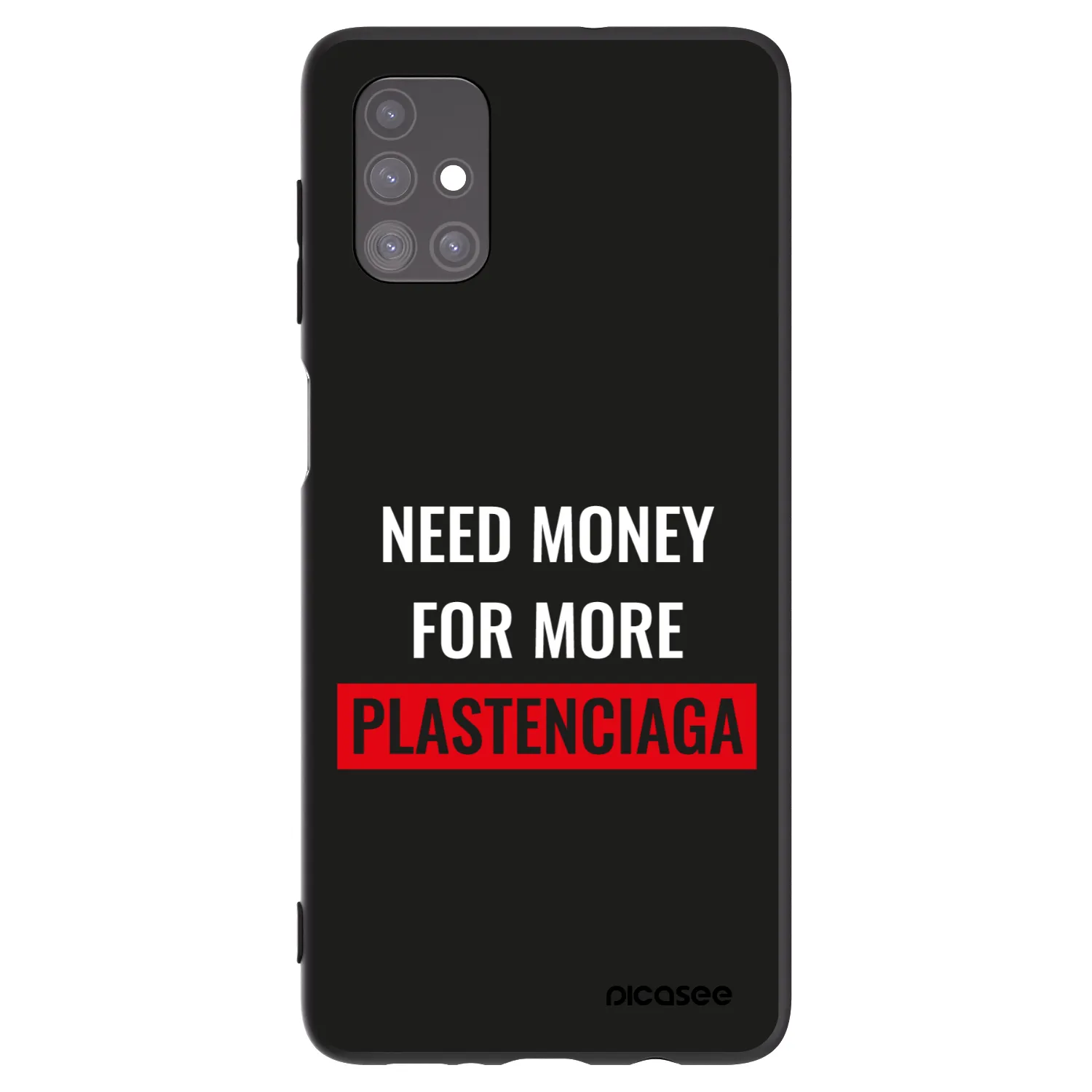 Picasee silikonový černý obal pro Samsung Galaxy M51 M515F - More PLASTENCIAGA