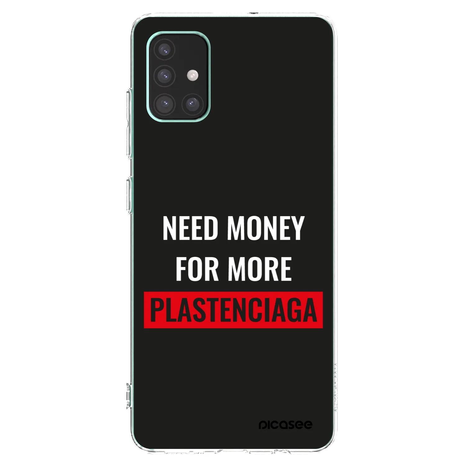 Picasee silikonový průhledný obal pro Samsung Galaxy M51 M515F - More PLASTENCIAGA