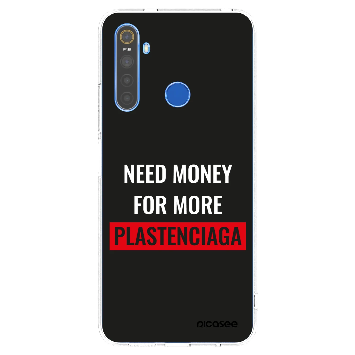 Picasee silikonový průhledný obal pro Realme 5 - More PLASTENCIAGA